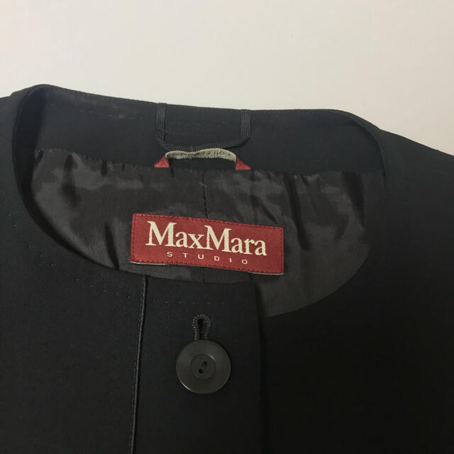 Max Mara(マックスマーラ)の美品マックスマーラ ノーカラージャケット レディースのジャケット/アウター(ノーカラージャケット)の商品写真