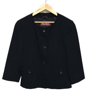 マックスマーラ(Max Mara)の美品マックスマーラ ノーカラージャケット(ノーカラージャケット)