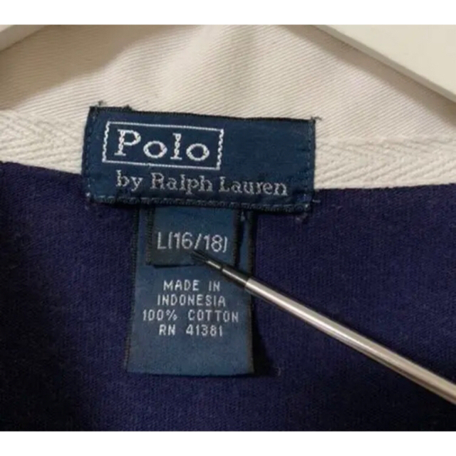 POLO RALPH LAUREN(ポロラルフローレン)の《希少カラー》古着 ポロ ラルフローレン 刺繍 ラガーシャツ L サイズ メンズのトップス(ポロシャツ)の商品写真