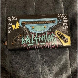 バレンシアガ(Balenciaga)の美品　balenciaga バレンシアガ　長財布　グラフィティ(長財布)