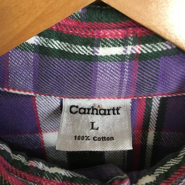 carhartt(カーハート)のカーハート　チェックシャツ　長袖　Carhartt ワークシャツ　国内正規品　革 メンズのトップス(シャツ)の商品写真
