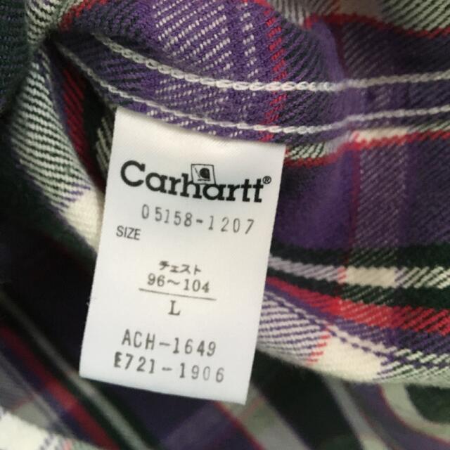 carhartt(カーハート)のカーハート　チェックシャツ　長袖　Carhartt ワークシャツ　国内正規品　革 メンズのトップス(シャツ)の商品写真