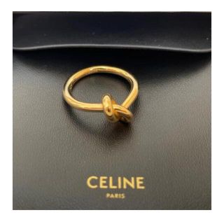 セリーヌ(celine)の即購入可 セリーヌ ノットリング  13号 18kコーティング(リング(指輪))