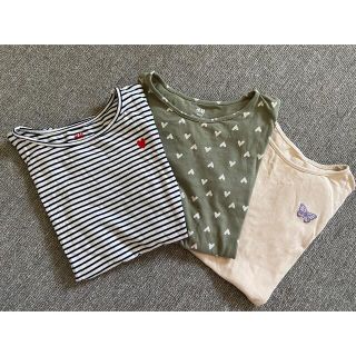 エイチアンドエム(H&M)のエイチアンドエム★Tシャツ3枚セット★135-140cm(Tシャツ/カットソー)