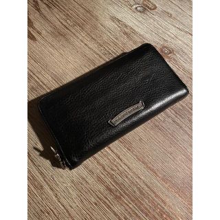 クロムハーツ(Chrome Hearts)の美品 クロムハーツ プレーン ロングウォレット/スクロール ダガー 長財布(長財布)