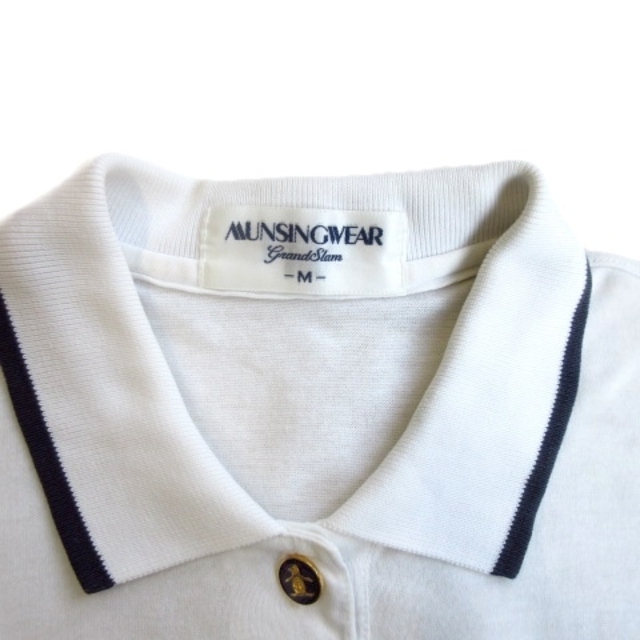 Munsingwear(マンシングウェア)の美品 マンシングウェア MUNSINGWEAR 90's ビッグロゴポロシャツ レディースのトップス(ポロシャツ)の商品写真