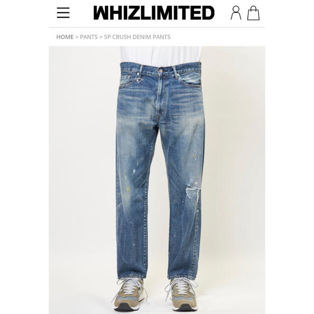 whiz - 新品未使用 WHIZ LIMITED 5P CRUSH DENIM PANTSの通販 by ...