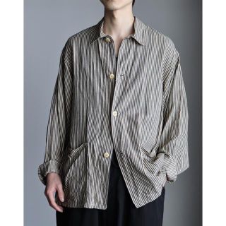 新品未使用　COMOLI 22SS ストライプワークジャケット SIZE1