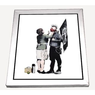 CBS085-バンクシー Banksy キャンバスアート 模写(ボードキャンバス)