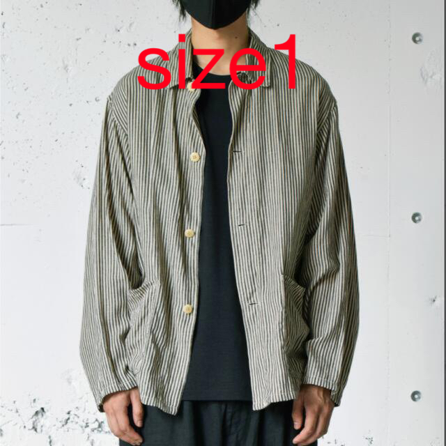 新品未使用　COMOLI 22SS ストライプワークジャケット SIZE1