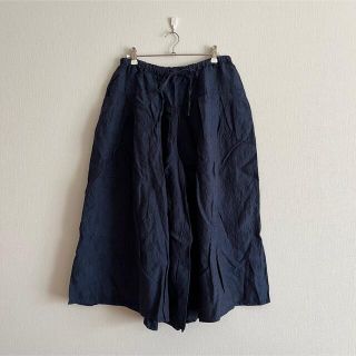 ネストローブ(nest Robe)の【タグ付き新品】nest Robe シンプル リネン ワイドパンツ(カジュアルパンツ)