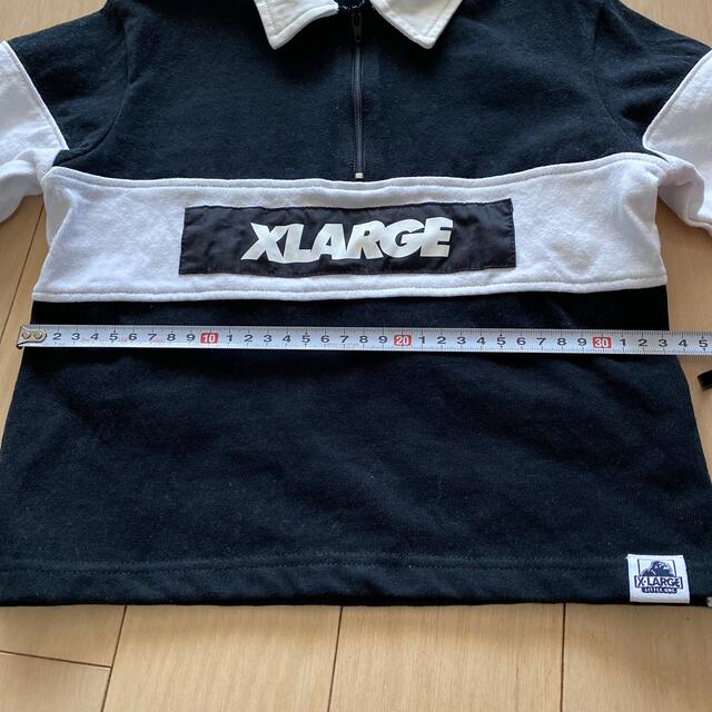 XLARGE(エクストララージ)のXLARGE KIDS ボックスロゴ長袖ラガーシャツ100 キッズ/ベビー/マタニティのキッズ服男の子用(90cm~)(Tシャツ/カットソー)の商品写真