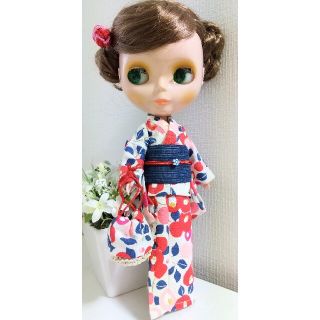 ライトブラウン/ブラック ブライスアウトフィット着物浴衣RY21 - 通販