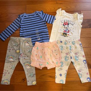 ベビーギャップ(babyGAP)の新品☆babygap☆ロンパース　レギンス　カボチャパンツ　セット　80cm(パンツ)