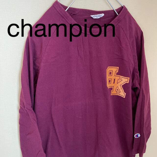 Champion(チャンピオン)の【古着】champion 7分Tシャツ レディースのトップス(Tシャツ(長袖/七分))の商品写真