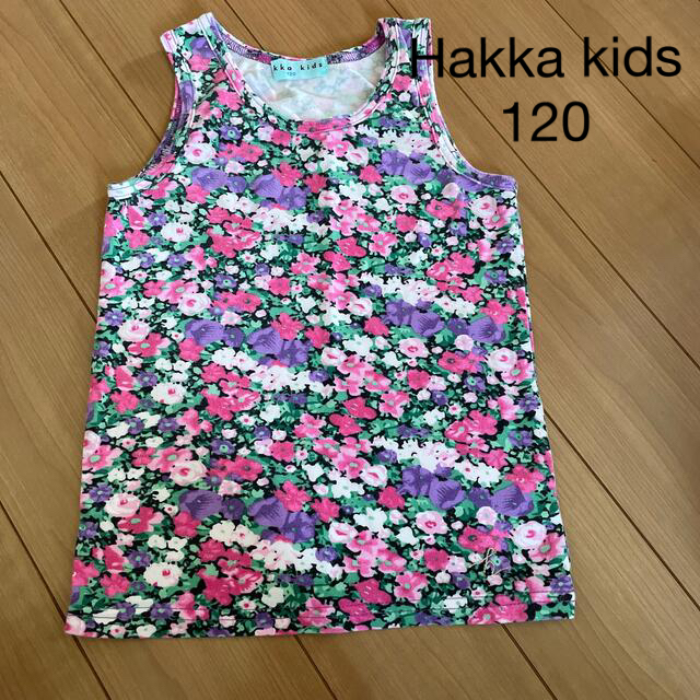 hakka kids(ハッカキッズ)のhakka kids 花柄タンクトップ　120 キッズ/ベビー/マタニティのキッズ服女の子用(90cm~)(Tシャツ/カットソー)の商品写真