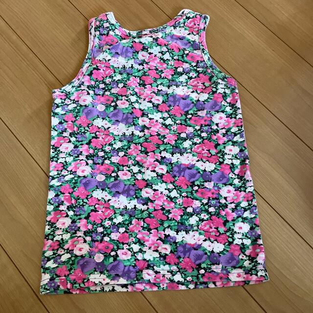 hakka kids(ハッカキッズ)のhakka kids 花柄タンクトップ　120 キッズ/ベビー/マタニティのキッズ服女の子用(90cm~)(Tシャツ/カットソー)の商品写真