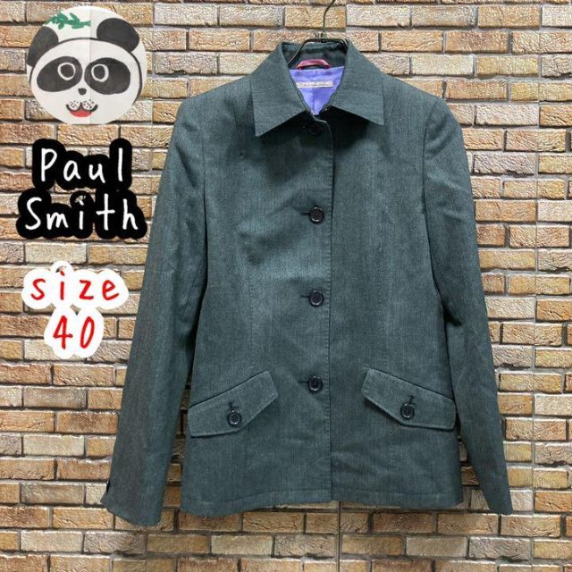 Paul Smith(ポールスミス)のポールスミスウィメン　レディースジャケット　40サイズ　チャコールグレー レディースのジャケット/アウター(テーラードジャケット)の商品写真