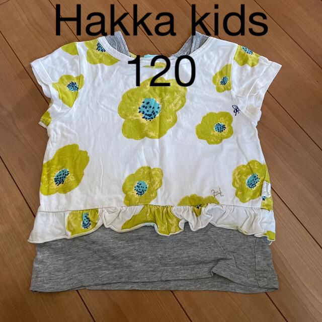 hakka kids(ハッカキッズ)のhakka kids レイヤード風Tシャツ　120 キッズ/ベビー/マタニティのキッズ服女の子用(90cm~)(Tシャツ/カットソー)の商品写真