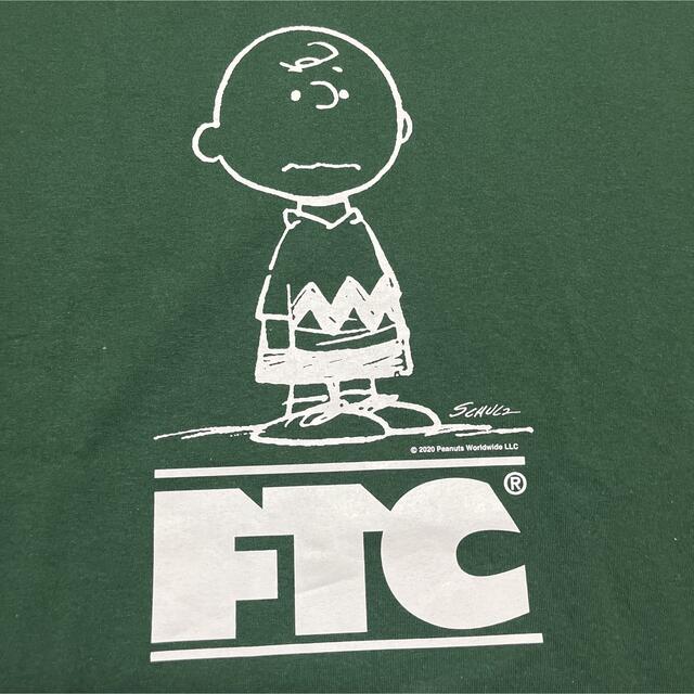 FTC(エフティーシー)のFTC PEANUTS SNOOPY チャーリーブラウン　tシャツ L 緑 メンズのトップス(Tシャツ/カットソー(半袖/袖なし))の商品写真