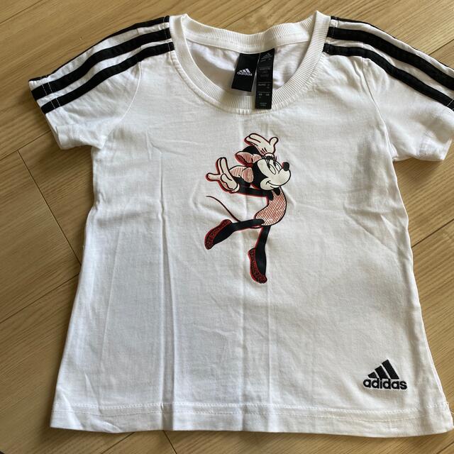 adidas(アディダス)のadidas Tシャツ　100センチ　女の子　男の子 キッズ/ベビー/マタニティのキッズ服女の子用(90cm~)(Tシャツ/カットソー)の商品写真