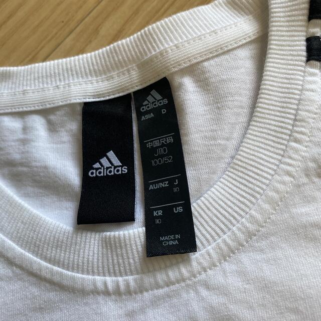 adidas(アディダス)のadidas Tシャツ　100センチ　女の子　男の子 キッズ/ベビー/マタニティのキッズ服女の子用(90cm~)(Tシャツ/カットソー)の商品写真