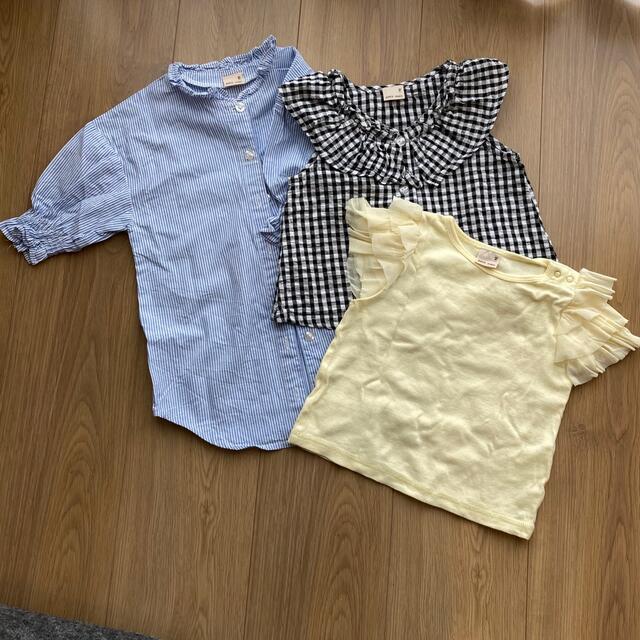 petit main(プティマイン)のpetit main 夏物3点セット　90cm キッズ/ベビー/マタニティのキッズ服女の子用(90cm~)(ブラウス)の商品写真