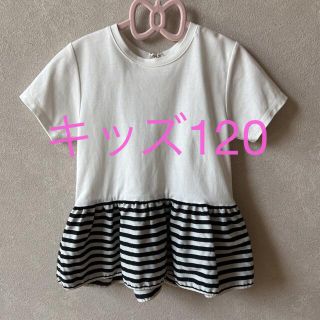 ボーダーズアットバルコニー(BORDERS at BALCONY)の美品☆ボーダーズアットバルコニー☆キッズ120(Tシャツ/カットソー)