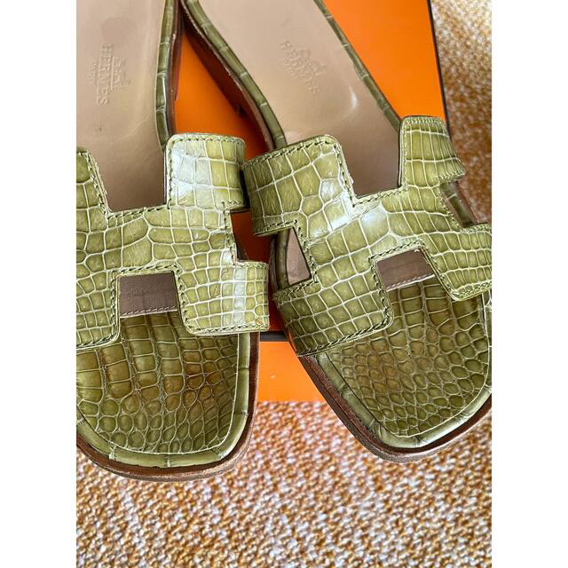 Hermes - エルメスサンダル《オラン》💕クロコダイル35.5の通販 by