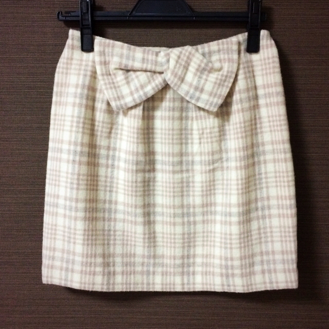 PROPORTION BODY DRESSING(プロポーションボディドレッシング)の美品♡チェックリボンスカート♡うすピンク レディースのスカート(ミニスカート)の商品写真