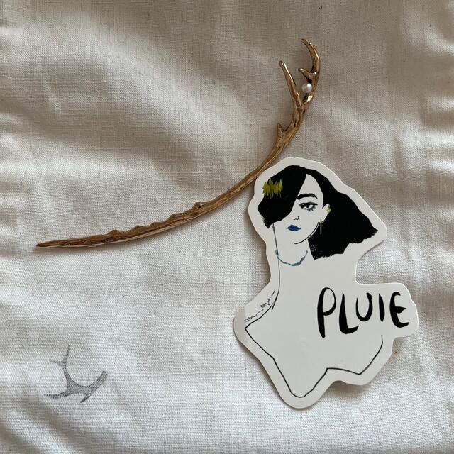pluie プリュイ アントラーワンド(パール付き) - notariarosaliamejia.com