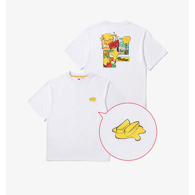 BTS マクドナルド　butter Tシャツ　テヒョン　テテ　V