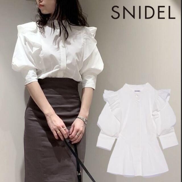 即購入⭕️ snidel フリルスタンドカラーブラウス GBEG トップス