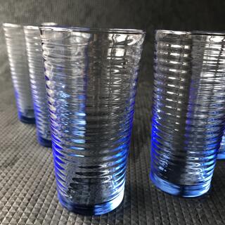 トウヨウササキガラス(東洋佐々木ガラス)のリノス タンブラーセット 5客　ブルー(グラス/カップ)