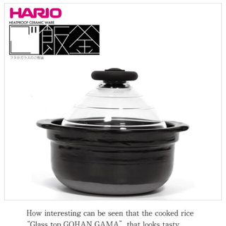 ハリオ(HARIO)の【新品☆HARIO】ご飯釜(調理道具/製菓道具)