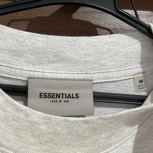 FEAR OF GOD(フィアオブゴッド)の送料込み！essentialsロングTシャツ M オートミール　灰色　グレー メンズのトップス(Tシャツ/カットソー(七分/長袖))の商品写真