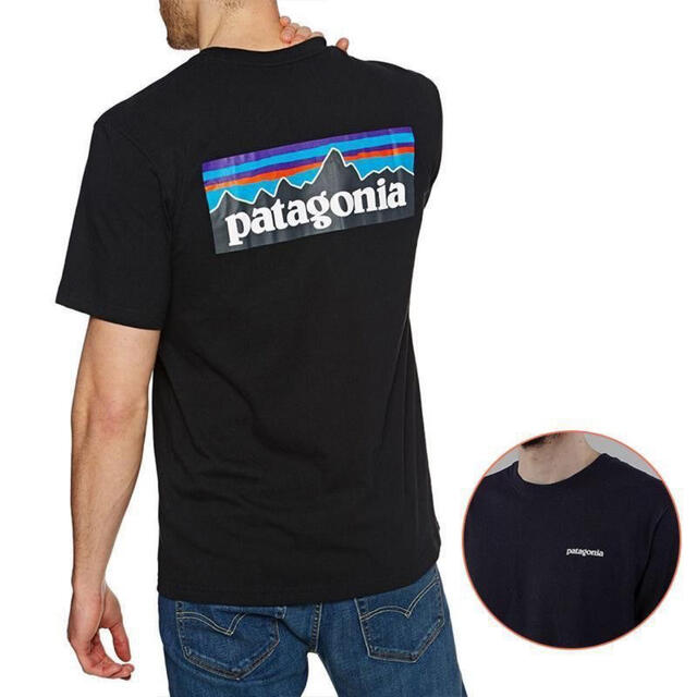 海外正規品　即日発送　patagonia　半袖Tシャツ　ブラック　XLサイズ