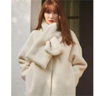 ハーリップトゥ(Her lip to)のHer lip toリバーシブルファーコート(ロングコート)