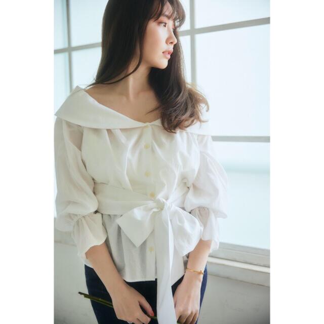 Herlipto ♡ Belted Cotton Blouse