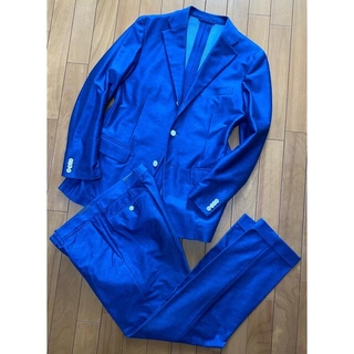 スーツカンパニー(THE SUIT COMPANY)のスーツカンパニー ストレッチ シングルスーツ 上下 175cm-4Drop 青色(セットアップ)