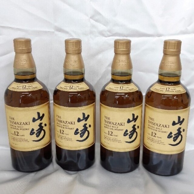 サントリー - サントリー 山崎12年 43度 700ml×4本セット 箱無しですの通販 by toマックスto's shop｜サントリーならラクマ