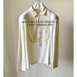 マルタンマルジェラ(Maison Martin Margiela)の13ss マルジェラ コットン カシミア シャツ アーティザナル 初期 14(シャツ)