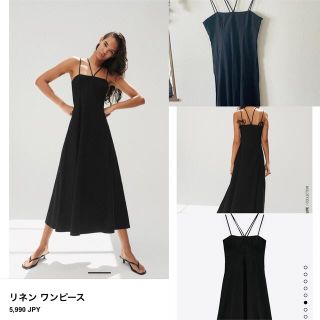 ザラ(ZARA)の未使用★ZARA マキシワンピース　BLACK★完売品　ZARAロングドレス(ロングワンピース/マキシワンピース)