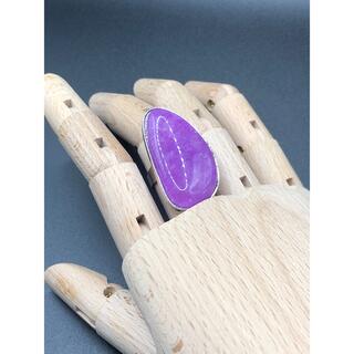 ヴィンテージアメジスト指輪 紫クリスタル指輪 パープルクリスタル指輪 水晶リング(リング(指輪))