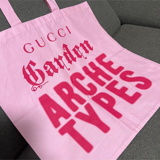 Gucci(グッチ)のGUCCI グッチ トートバッグ ピンク グッチガーデン 未使用 レディースのバッグ(トートバッグ)の商品写真