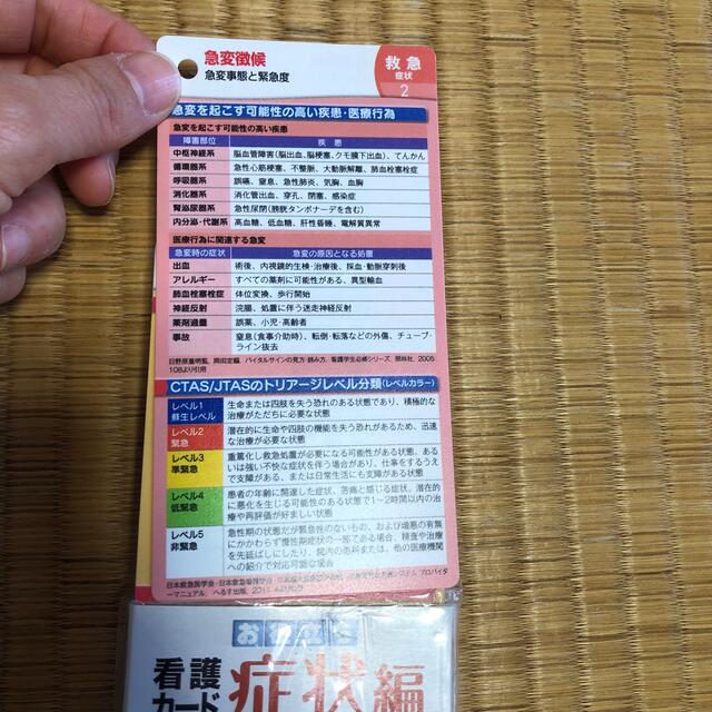 お役立ち看護カ－ド 症状編 エンタメ/ホビーの本(健康/医学)の商品写真