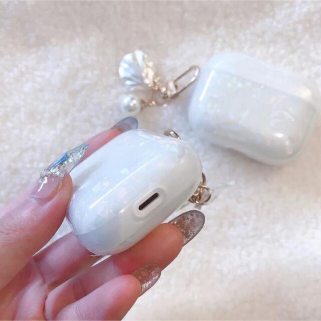 AirPods pro パールシェルケース　ホワイト スマホ/家電/カメラのスマホアクセサリー(その他)の商品写真