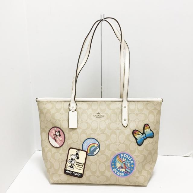 コーチ トートバッグ シグネチャー柄 - トートバッグ