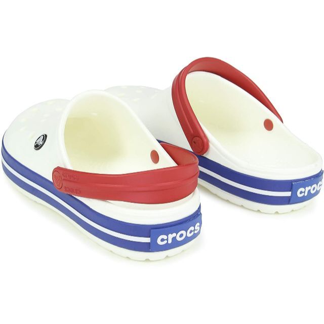 crocs(クロックス)の24cm クロックス クロックバンド クロッグ ホワイト ブルー ジーン レディースの靴/シューズ(サンダル)の商品写真