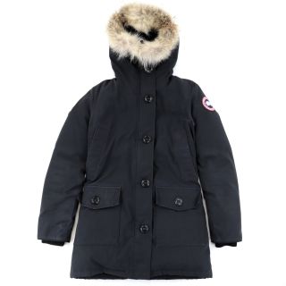 カナダグース(CANADA GOOSE)のカナダグース BRONTE PARKA フードファー付き ダウンジャケット レディース 黒 S ダウンコート グリフィン 2603JL CANADA GOOSE(ダウンコート)